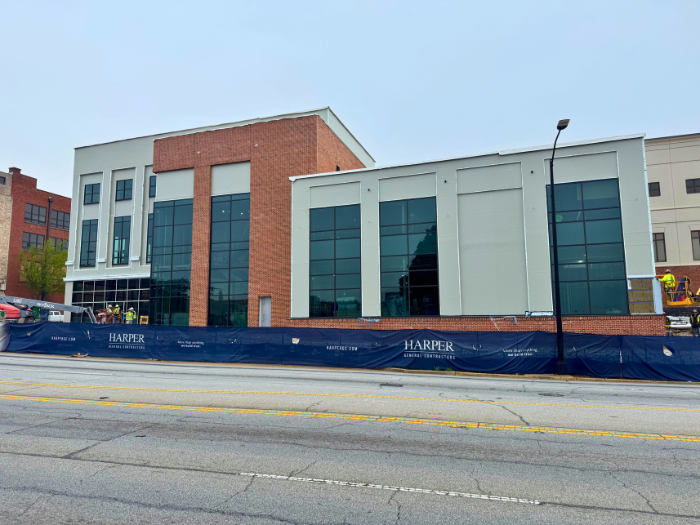 Planetarium view from S. Church St. on April 2, 2025