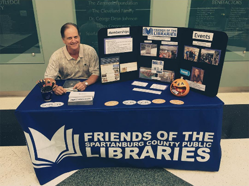 Friends of the Library Sign up table