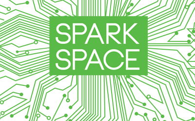 Spark Space logo - SCPL makerspace