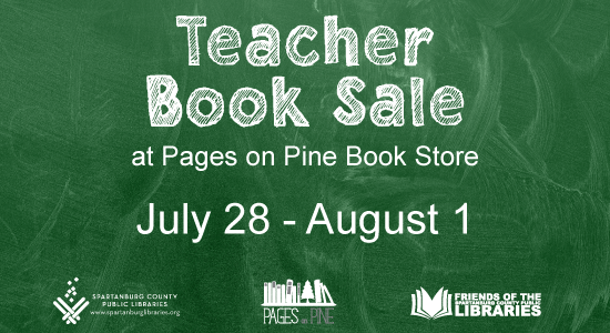 Teacher Book Sale, Pages on Pine Book Store, July 28 - August 1