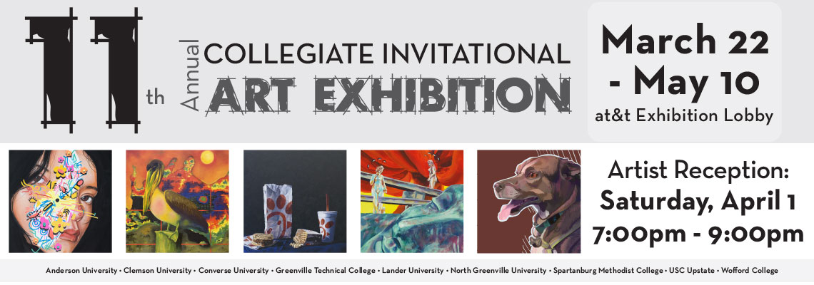 11th Annual Collegiate Invitational Art Exhibition. March 22 - May 10. AT&T Exhibition Lobby. Headquarters Library.