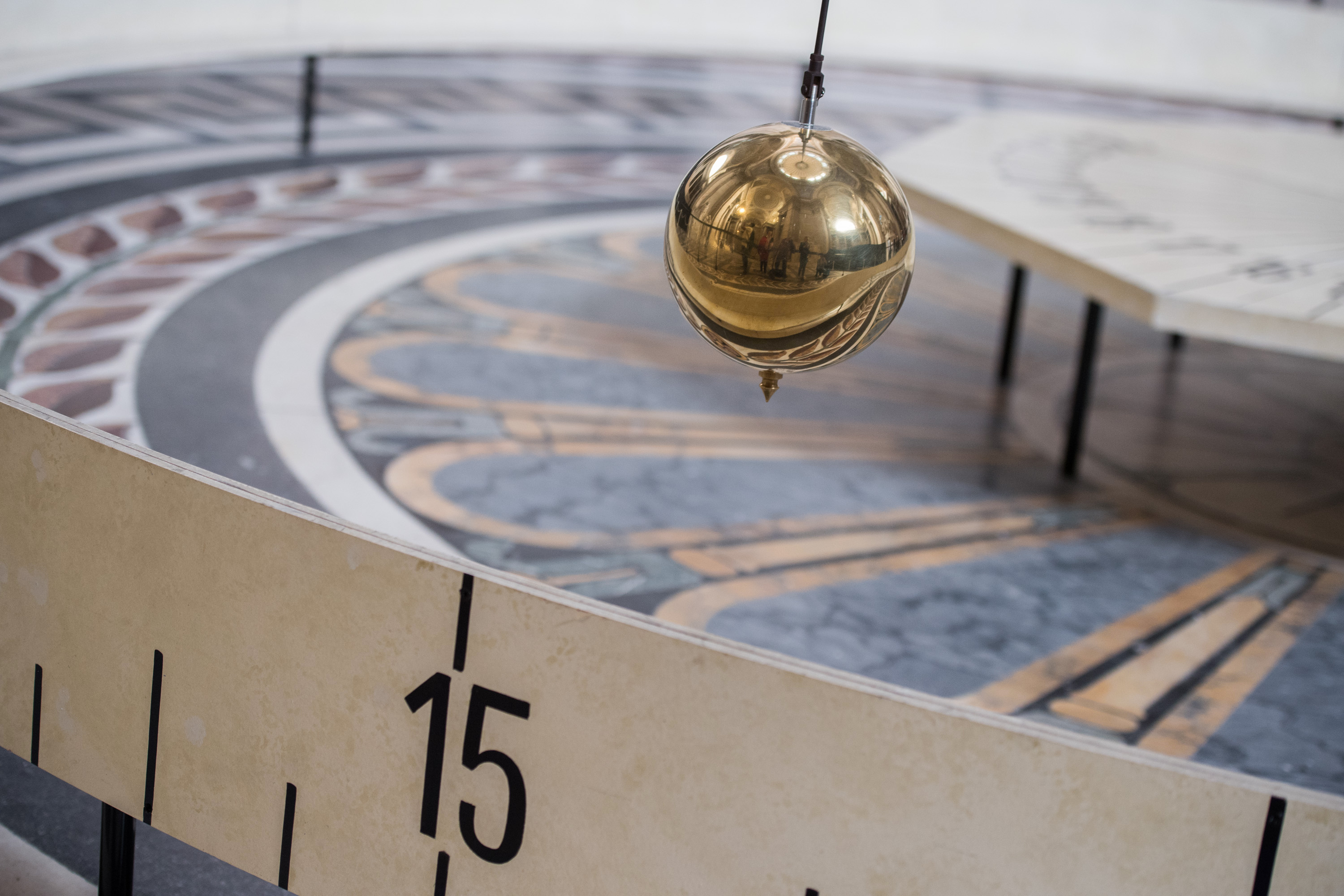 The Foucault Pendulum inside the Paris Pantheon