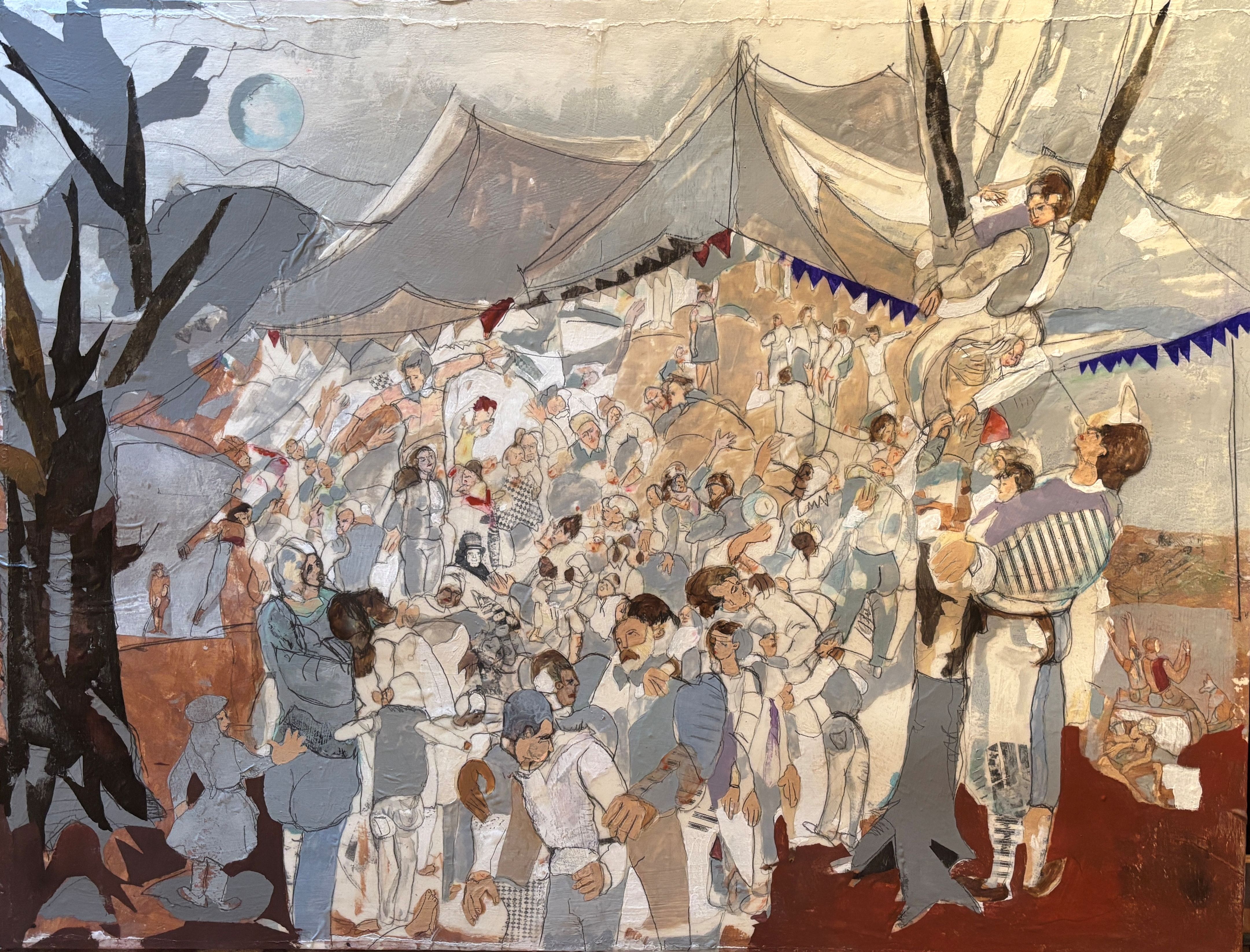 1st Place, 12th Annual Juried Exhibition, David M. Benson, HALLE HALLE HALLE HALLE HALLE LOU YA YA YA, MIXED MEDIA